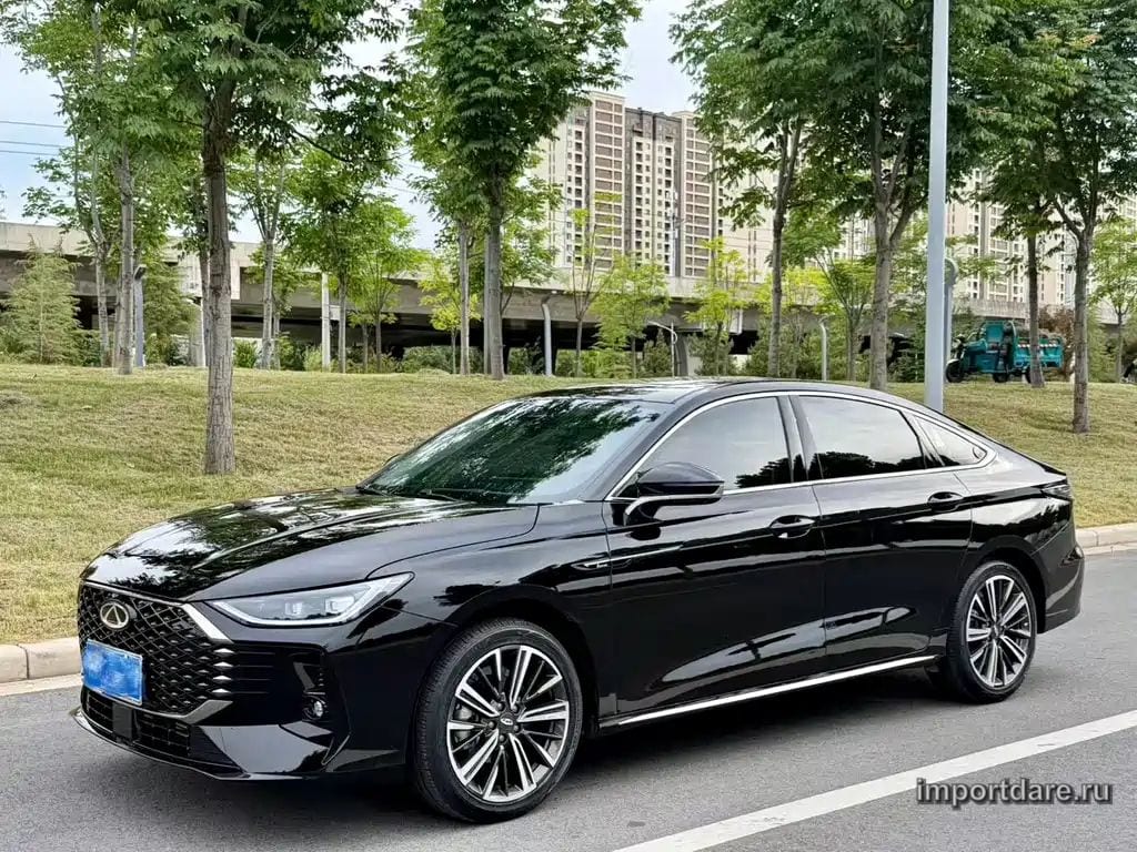 CHERY ARRIZO 8 PRO 2025 — 7 000 км, чёрный, Китай — под ключ — фото 1