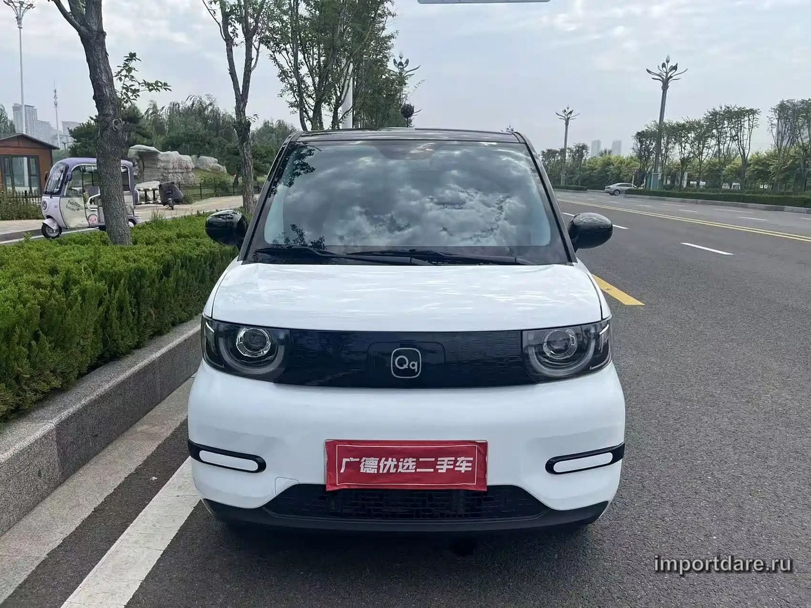 CHERY QQ ICE CREAM 2023 — 23 000 км, белый, Китай — под ключ — фото 1