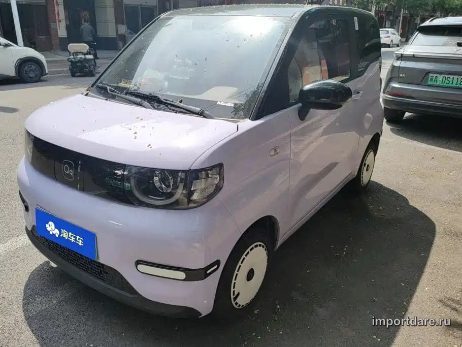 CHERY QQ ICE CREAM 2025 — 5 800 км, пурпурный, Китай — под ключ — фото 1