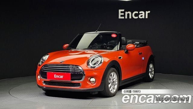 MINI COOPER CONVERTIBLE 2019 — 145 341 км, красный, Корея — под ключ — фото 1