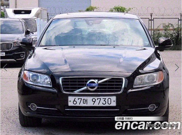 VOLVO S80 2013 — 147 059 км, чёрный, Корея — под ключ — фото 1