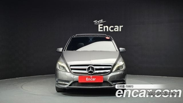 MERCEDES-BENZ B-CLASS W246 2013 — 211 632 км, серебристо-серый, Корея — под ключ — фото 3