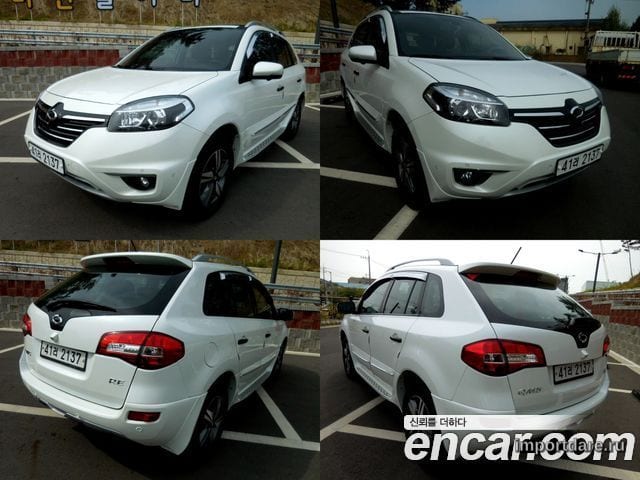 RENAULT KOREA QM5 2014 — 121 247 км, белый-перламутр, Корея — под ключ — фото 1