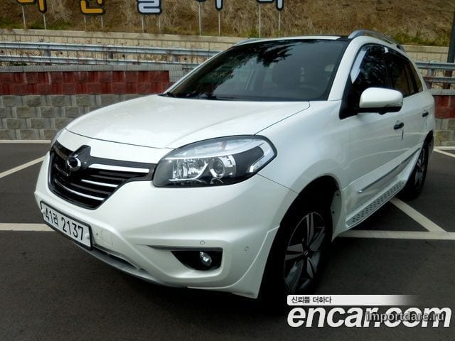 RENAULT KOREA QM5 2014 — 121 247 км, белый-перламутр, Корея — под ключ — фото 2