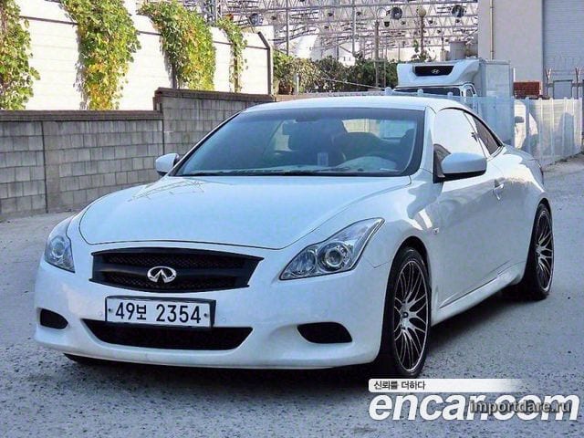 INFINITI G37 2009 — 100 450 км, белый, Корея — под ключ — фото 1