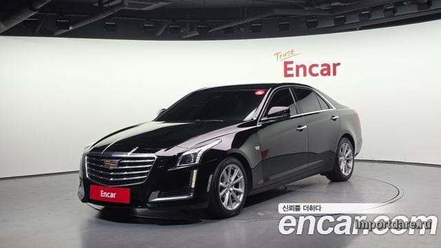 CADILLAC CTS 2017 — 185 471 км, чёрный, Корея — под ключ — фото 1