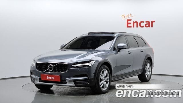 VOLVO V90 CROSS COUNTRY 2018 — 252 006 км, серый, Корея — под ключ — фото 1