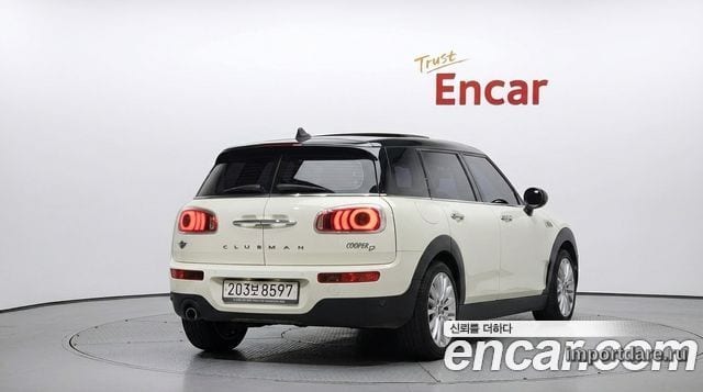 MINI COOPER D CLUBMAN 2018 — 82 437 км, белый-перламутр, Корея — под ключ — фото 2