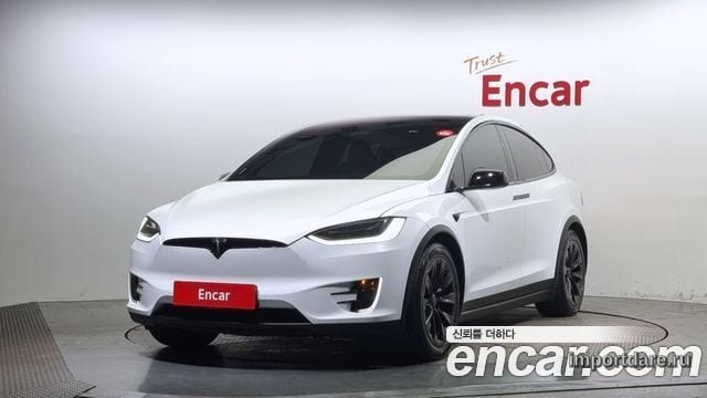 TESLA MODEL X 2018 — 122 889 км, белый, Корея — под ключ — фото 1