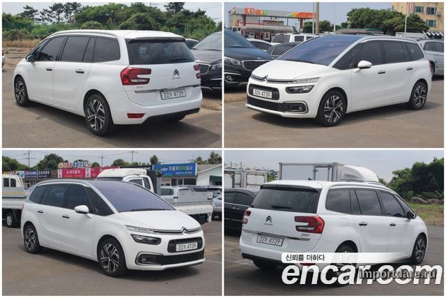 CITROEN GRAND C4 PICASSO 2017 — 103 782 км, белый, Корея — под ключ — фото 4