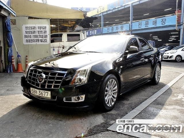 CADILLAC CTS 2012 — 136 358 км, чёрный, Корея — под ключ — фото 1