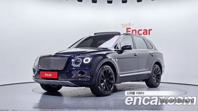 BENTLEY BENTAYGA 2020 — 92 689 км, синий, Корея — под ключ — фото 1