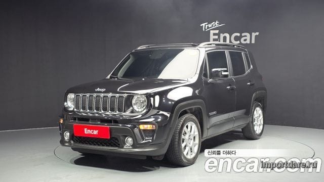 JEEP RENEGADE 2020 — 63 020 км, чёрный, Корея — под ключ — фото 1