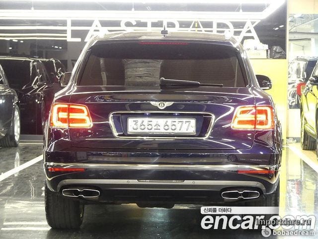 BENTLEY BENTAYGA 2020 — 47 525 км, синий, Корея — под ключ — фото 2