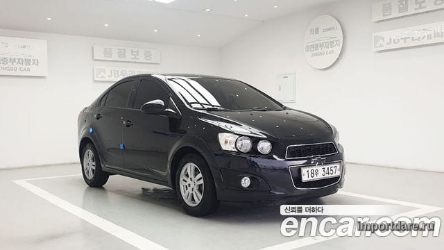 CHEVROLET AVEO SEDAN 2013 — 83 900 км, чёрный, Корея — под ключ — фото 1