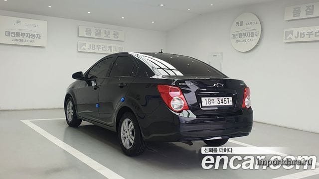 CHEVROLET AVEO SEDAN 2013 — 83 900 км, чёрный, Корея — под ключ — фото 4