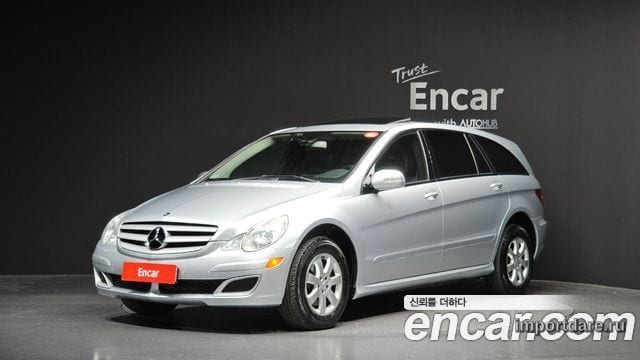 MERCEDES-BENZ R-CLASS 2006 — 105 721 км, серебристо-серый, Корея — под ключ — фото 1