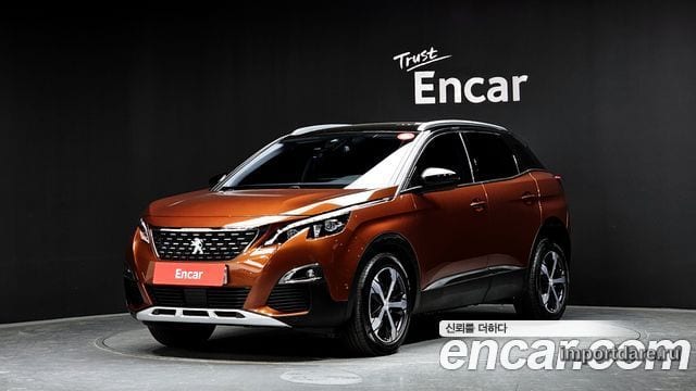 PEUGEOT 3008 2019 — 34 784 км, оранжевый, Корея — под ключ — фото 1
