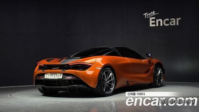 MCLAREN 720S 2018 — 14 624 км, оранжевый, Корея — под ключ — фото 2