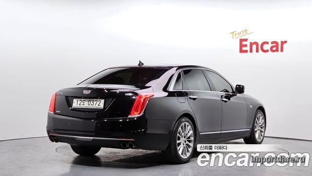 CADILLAC CT6 2016 — 156 507 км, чёрный, Корея — под ключ — фото 2