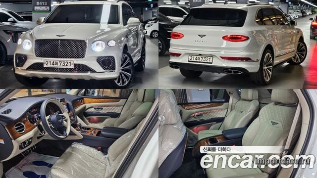BENTLEY BENTAYGA 2021 — 45 773 км, белый, Корея — под ключ — фото 12