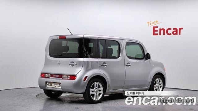 NISSAN CUBE 2011 — 333 105 км, серебристый, Корея — под ключ — фото 2