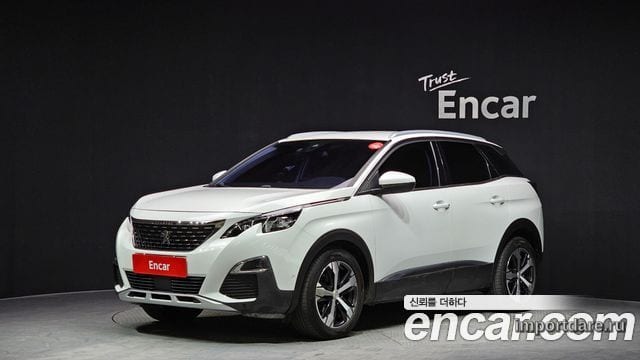 PEUGEOT 3008 2017 — 75 454 км, белый, Корея — под ключ — фото 1
