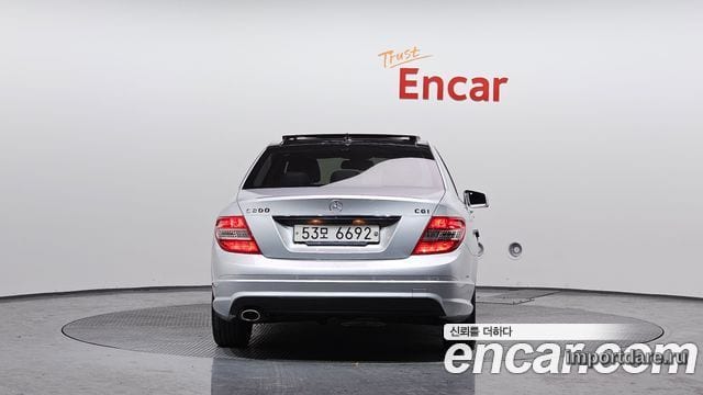 MERCEDES-BENZ C-CLASS W204 2011 — 83 098 км, серебристый, Корея — под ключ — фото 4