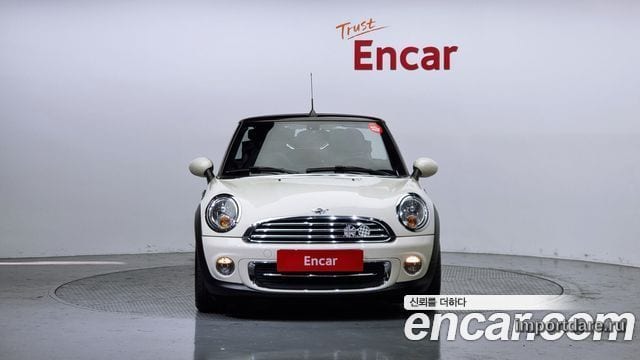 MINI COOPER CONVERTIBLE 2014 — 82 815 км, белый-перламутр, Корея — под ключ — фото 3