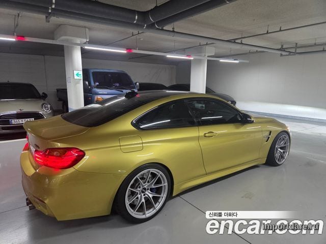 BMW M4 2016 — 80 136 км, светло-золотистый, Корея — под ключ — фото 4