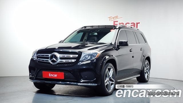 MERCEDES-BENZ GLS-CLASS X166 2017 — 141 935 км, чёрный, Корея — под ключ — фото 1