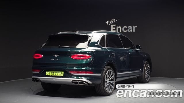 BENTLEY BENTAYGA 2024 — 47 921 км, тёмно-зелёный, Корея — под ключ — фото 2
