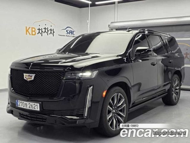 CADILLAC ESCALADE 2023 — 16 334 км, чёрный, Корея — под ключ — фото 1