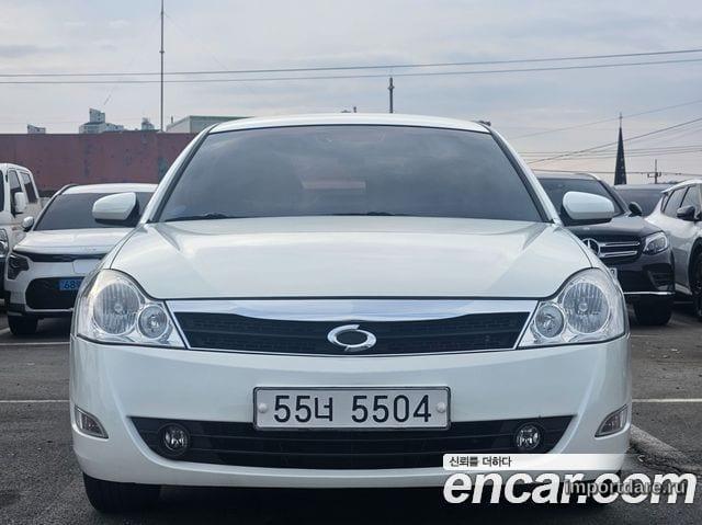RENAULT KOREA SM5 NEW IMPRESSION 2009 — 138 356 км, белый-перламутр, Корея — под ключ — фото 1