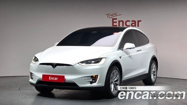 TESLA MODEL X 2019 — 113 422 км, белый, Корея — под ключ — фото 1