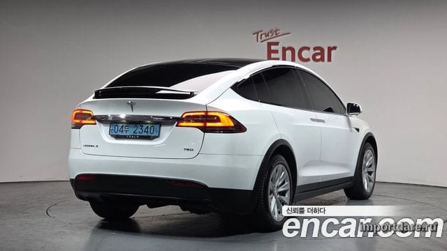 TESLA MODEL X 2019 — 113 422 км, белый, Корея — под ключ — фото 2