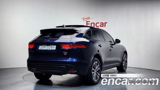 JAGUAR F-PACE 2017 — 108 888 км, синий, Корея — под ключ — фото 2