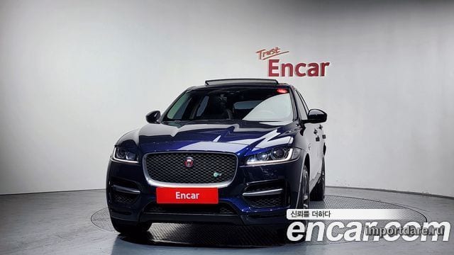 JAGUAR F-PACE 2017 — 108 888 км, синий, Корея — под ключ — фото 3