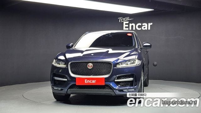 JAGUAR F-PACE 2017 — 143 485 км, синий, Корея — под ключ — фото 3