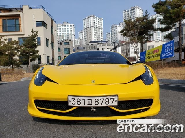 Ferrari 458 сзади