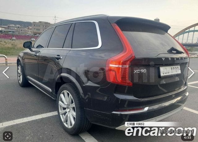 VOLVO XC90 2017 — 298 223 км, чёрный, Корея — под ключ — фото 4