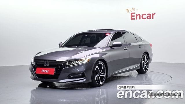 HONDA ACCORD 1 2018 — 88 111 км, серебристо-серый, Корея — под ключ — фото 1