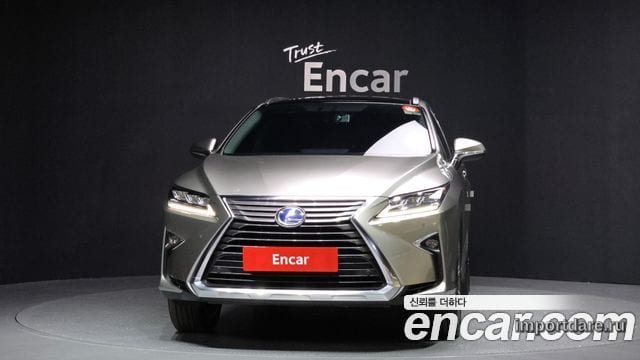 LEXUS RX450H 2017 — 58 301 км, светло-золотистый, Корея — под ключ — фото 3