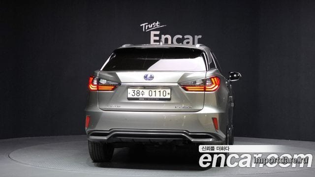 LEXUS RX450H 2017 — 58 301 км, светло-золотистый, Корея — под ключ — фото 4