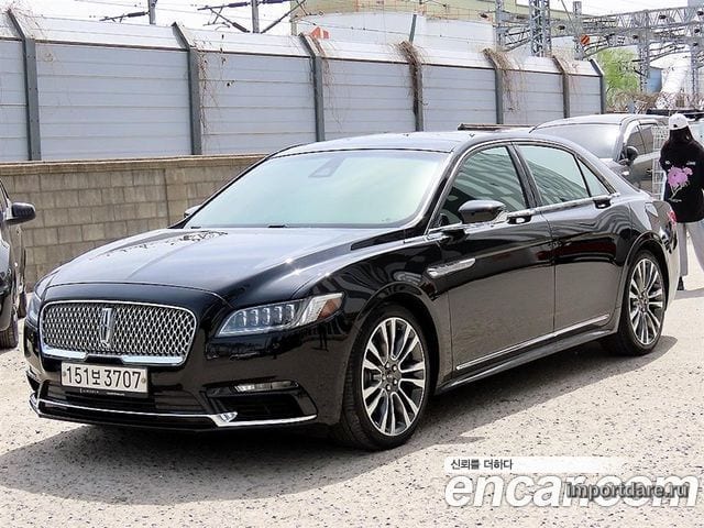 LINCOLN CONTINENTAL 1 2017 — 89 129 км, чёрный, Корея — под ключ — фото 2