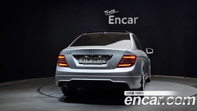 MERCEDES-BENZ C-CLASS W204 2013 — 145 603 км, серебристый, Корея — под ключ — фото 4