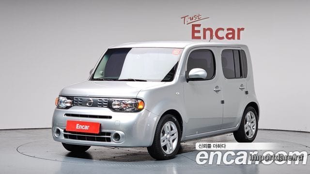 NISSAN CUBE 2011 — 170 195 км, серебристый, Корея — под ключ — фото 1