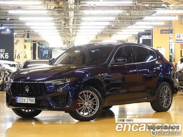 MASERATI LEVANTE 2020 — 38 000 км, синий, Корея — под ключ — фото 1