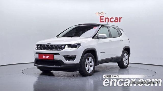 JEEP COMPASS 2019 — 82 457 км, белый, Корея — под ключ — фото 1