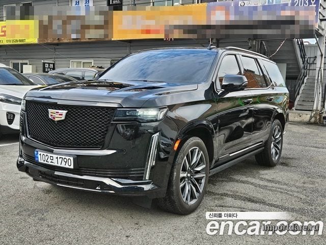 CADILLAC ESCALADE 2021 — 110 000 км, чёрный, Корея — под ключ — фото 1